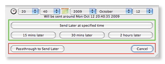 Send Later Dialog